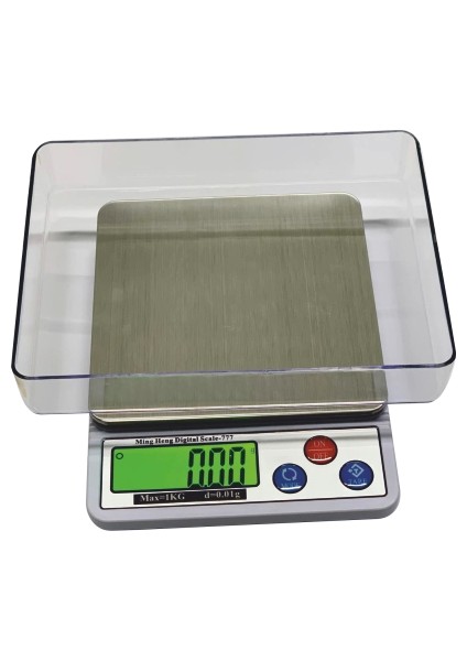 Diamond Dijital Göstergeli Profesyonel Hassas Terazi MH-777 (1 Kg-0.01) ( Lisinya )