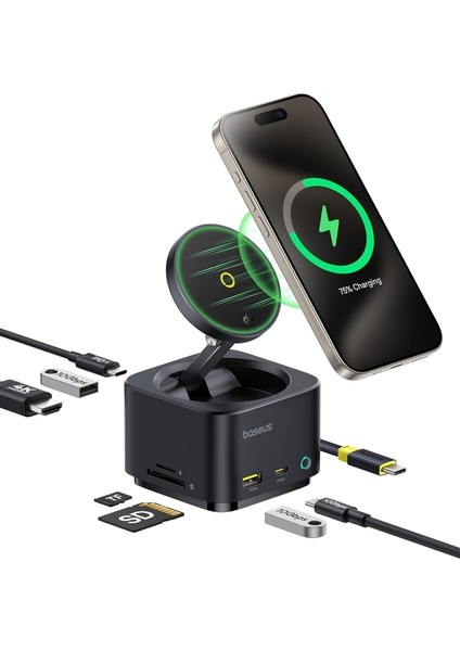 Maro 7n1 Hub ve Wirelss Şrj 15W