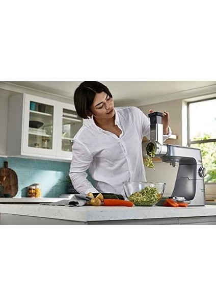 Rendeleme ve Dilimleme Aparatı KAX643ME - Mutfak Şefi Aksesuarı, 5 Farklı Disk, Gıda Parçalama (Tüm Chef Mutfak Makineleri Için Uygun) fiyatları