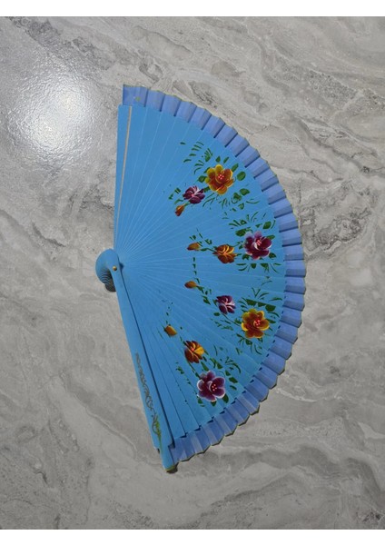 Bambu Çift Taraflı Yelpaze Karışık Renkler 12'li Paket indirimleri