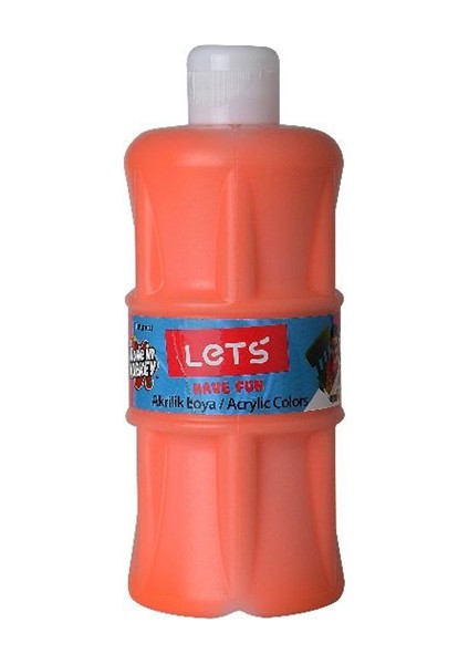Lets Akrilik Boya 500 ml Turuncu L-5302 fiyatları
