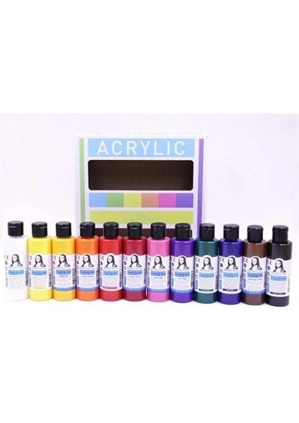 Mona Lisa Akrilik 12 Renk x 22 ml