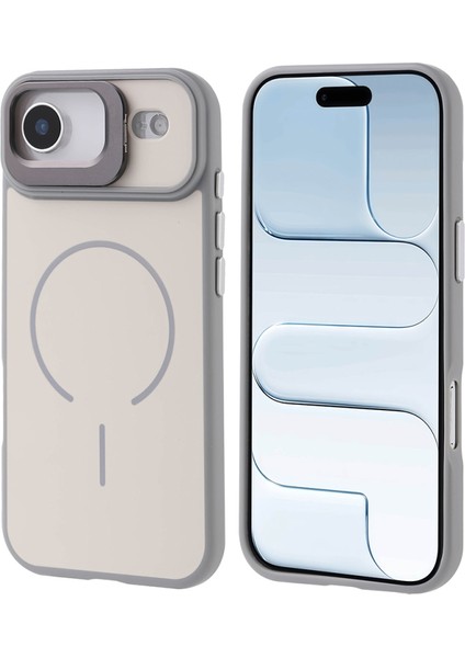Apple iPhone 17 Air Uyumlu Kamera Standlı Magsafe Sarj Özellikli Kılıf