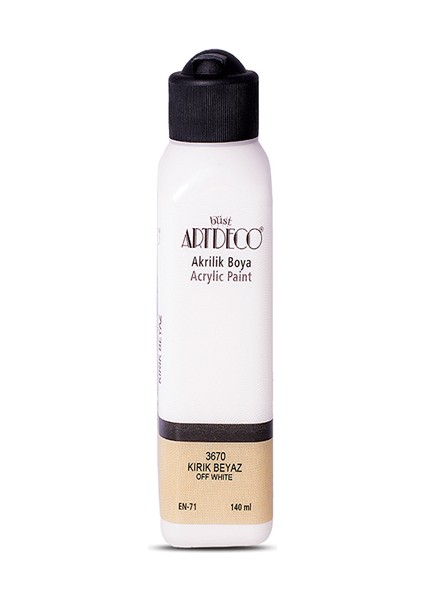 Artdeco Akrilik Boya 140 ml Kırık Beyaz 070R-3670 fiyatları