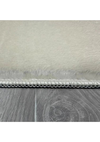 Cloudy Krem Oval Saçaklı Peluş Halı Yolluk Koridor Halısı Yıkanabilir Kaymaz Taban Halı modelleri