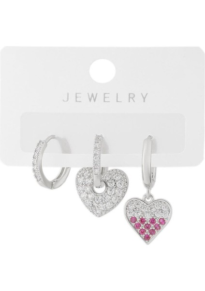 Üçlü Küpe Silver