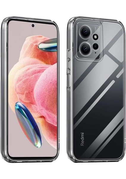 Happy 12 4g Şeffaf Kılıf Kamera Korumalı Şeffaf Silikon Kılıf, Kamera Koruyuculu Transparent 12 Kılıfı