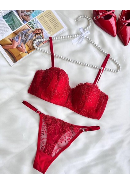 142 Brode Lotus B Cup Içi Boş Sütyen Takım