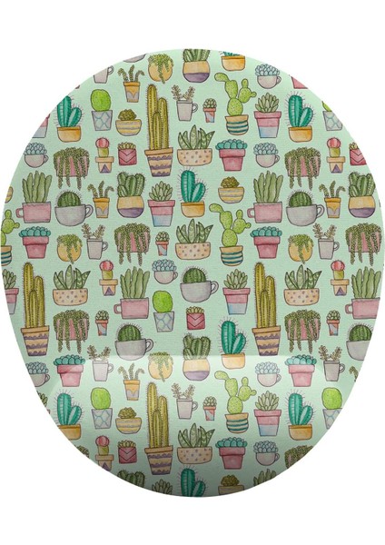 Iyi Fikirler Kaktüs Desenli Bilek Destekli Mouse Pad