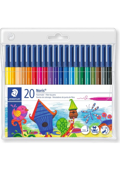 326 WP20 Noris Clup Keçeli 1.0 mm 20&apos;li