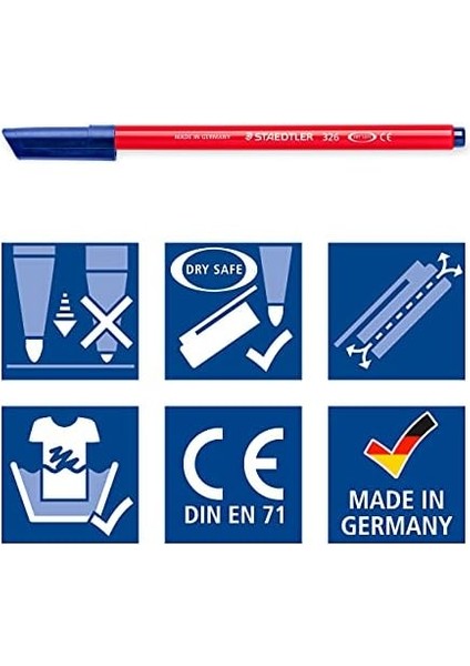 326 WP20 Noris Clup Keçeli 1.0 mm 20&apos;li modelleri