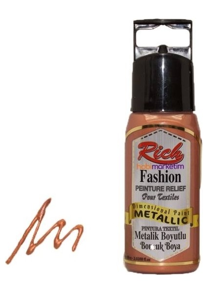 Rich Boyutlu Boncuk Boya Metalik 60 cc Bakır modelleri