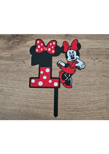 Minnie Mouse 1 Yaş Paşta Süsü fiyatları