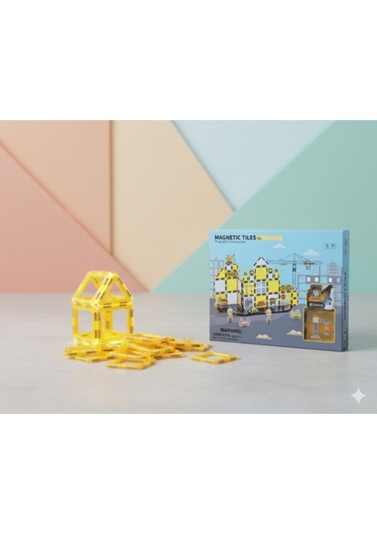 Manyetik Yapı Blokları Mühendislik Serisi 47 Parça