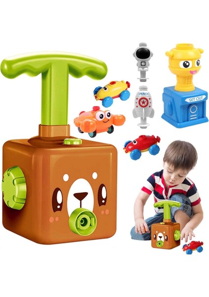 Balon Araba Oyuncağı – Hava Basıncıyla Çalışan Eğitici Araba Seti – Çocuklar Için Bilim ve Eğlence modelleri