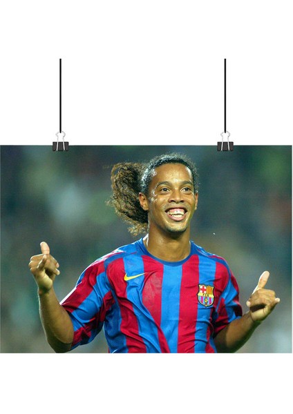 Ronaldinho Poster2 - Retro Duvar Dekoru