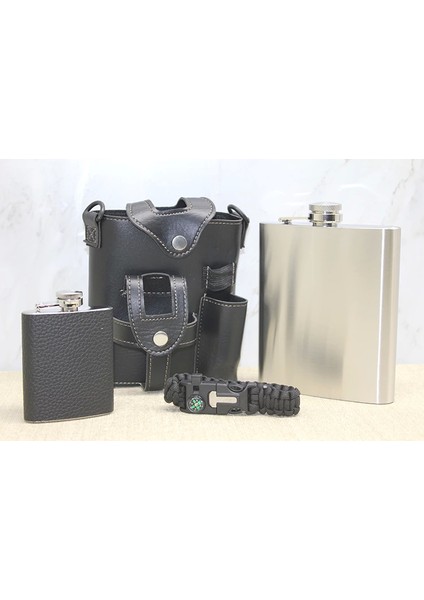 Deri Kılıflı Matara Seti ALK3929 - Lisinya