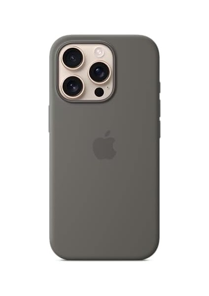 16 Pro Için Magsafe Özellikli Silikon Kılıf - Taş Grisi ​​​​​​​ fiyatları