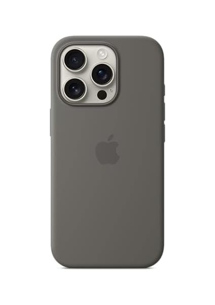16 Pro Için Magsafe Özellikli Silikon Kılıf - Taş Grisi ​​​​​​​ modelleri