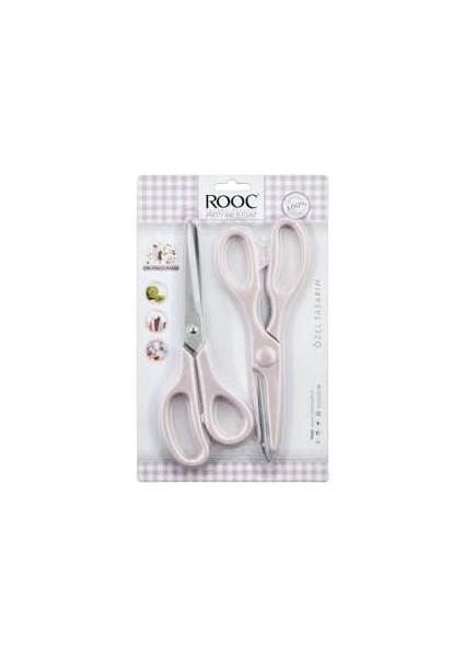 Premium Serisi Ergonomik Saplı Çelik Gıdaya Temasa Uygun 2&apos;li Mutfak, Pembe fiyatları