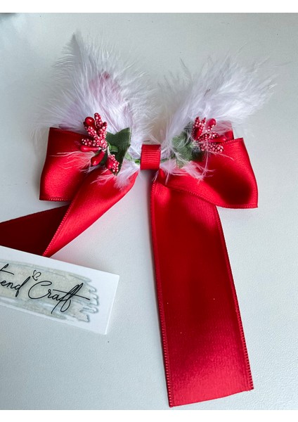 Kırmızı Kurdele Özel Tasarım Klipsli Tok fiyatları