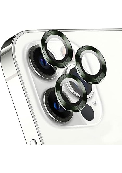 13 Pro Tekli Kamera Lens Koruma Camı Koyu Yeşil modelleri
