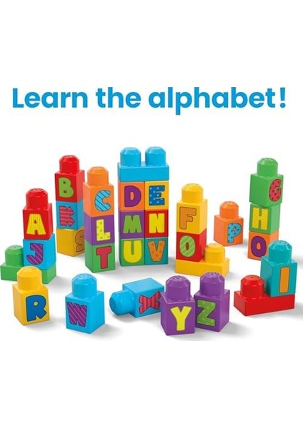 Bloks Alfabeli Blok Çantası Çocuklar Için Bloks Alfabeli Blok Çantası (30 Parçalı) ve Yeniden Kullanılabilen Saklama Çantası HRR60 modelleri