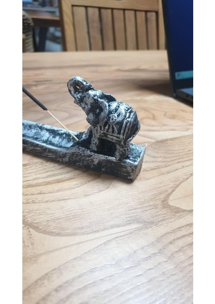 Concept Sertmix Tütsü Hediyeli Dekoratif Fil Tütsülük (Gümüş)