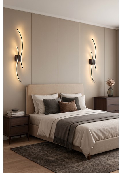 Samsung Ledli Dekoratif Duvar Aplik Aydınlatma Otel Salon Yatak Odası Siyahkasa Günışığı fiyatları