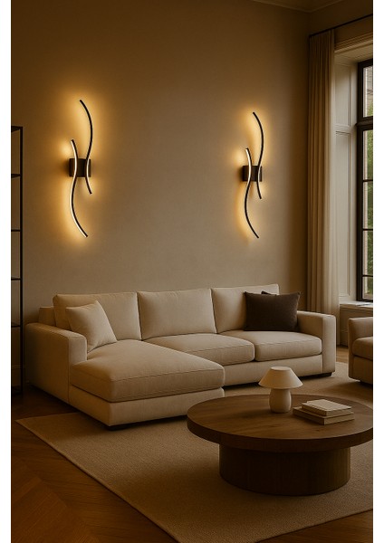 Samsung Ledli Dekoratif Duvar Aplik Aydınlatma Otel Salon Yatak Odası Siyahkasa Günışığı modelleri