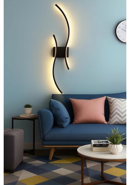 Samsung Ledli Dekoratif Duvar Aplik Aydınlatma Otel Salon Yatak Odası Siyahkasa Günışığı fırsatları