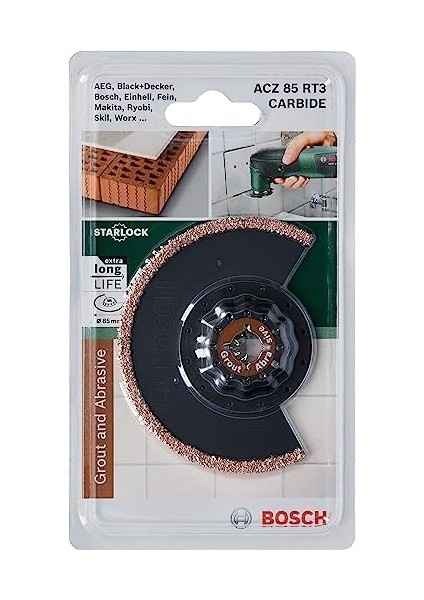 Professional Accessories Diy Carbide Serisi Derz Arası Riff Segman Testere Bıçağı, 85 Mm/ Acz 85 Rt3, Siyah fiyatları