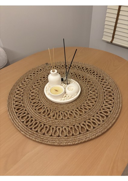 Arion Hasır Jüt Yuvarlak Runner 60X60 fiyatları