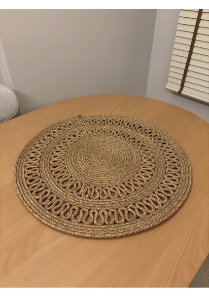Arion Hasır Jüt Yuvarlak Runner 60X60