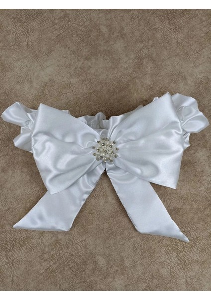 Yenidoğan Pırıltı Nakış Detaylı Lüks Kundak Bebek Battaniyesi Ekru