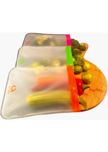 Yıkanabilir Gıda Saklama Poşeti - Büyük Boy (19X25CM) fiyatları
