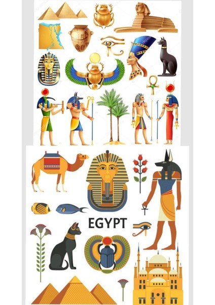 Antik Mısır Telefon Laptop Notebook Tablet Defter Matara Stiker Etiket ST2134