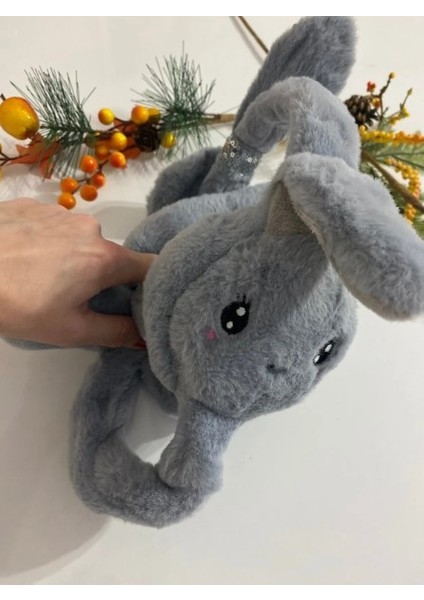 Peluş Tavşan Kulaklı Hareketli Yumuşak Sıcak Tutan Kulaklık modelleri