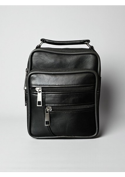 Siyah Hakiki Deri Portföy El Çantası