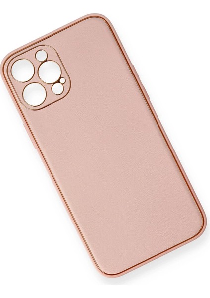 iPhone 12 Pro Max Kılıf Coco Deri Silikon Kapak - Pembe modelleri