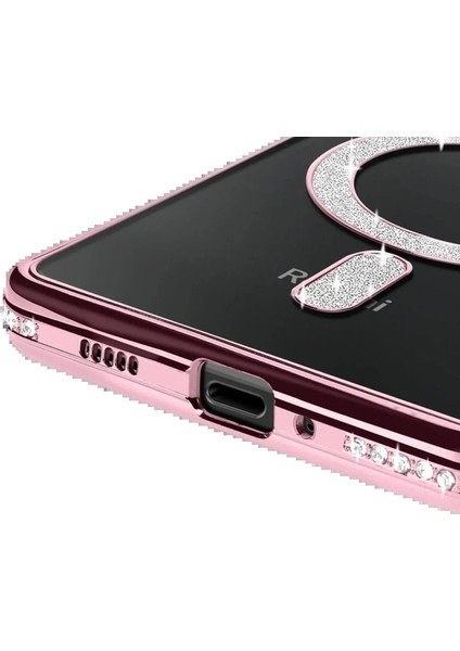 Xiaomi Redmi 14C Joke Simli Magneticsafe Kılıf - Pembe modelleri