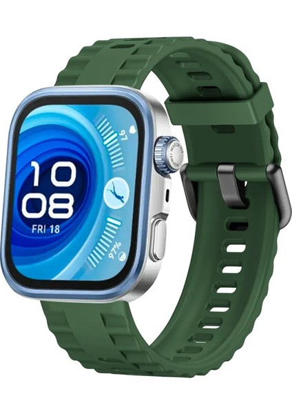 Huawei Watch Fit 3 Klasik Kordon - Koyu Yeşil