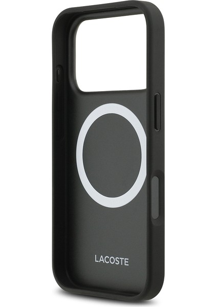 iPhone 17 Pro Kılıf Lacoste Lisanslı M-Safeli Pu Pike Desenli Metal Logolu Kartlıklı Kapak Lacivert indirimleri