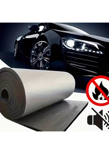 Kaput Altı Alüminyum Folyolu Kendinden Yapışkanlı 6mm 100X150 Kauçuk Ses Yalıtım Levhası
