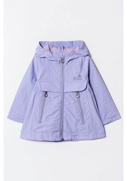 Kız Kapüşonlu Nakışlı Yağmrluk & Rüzgarlık 1 - 5 Yaş