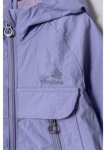 Kız Kapüşonlu Nakışlı Yağmrluk & Rüzgarlık 1 - 5 Yaş fırsatları