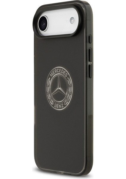 iPhone 17 Air Uyumlu Kılıf Mercedes Benz Lisanslı M-Safeli Buzlu Pc Nostaljik Yıldız Kapak Siyah fiyatları