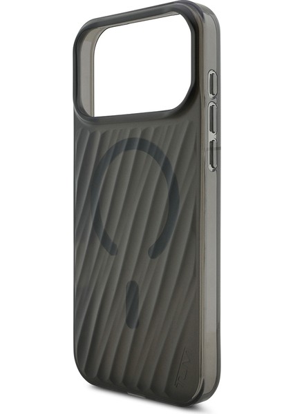 iPhone 17 Pro Max Uyumlu Kılıf Tumı Orjinal Lisanslı M-Safe Şarj Özellikli Transparan Kapak Siyah