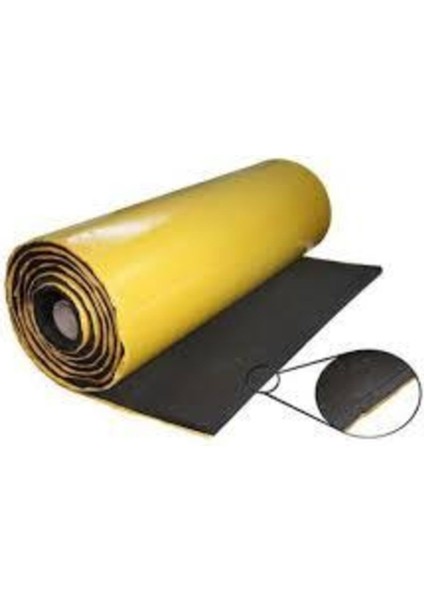 Flexi 20MM Yanmaz Oto Ses Yalıtım Süngeri Yapışkanlı 100CMX 5mt (5m2)