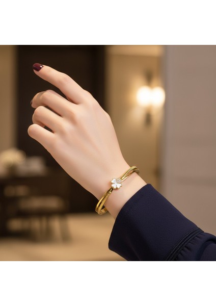 Kadın Paslanmaz Ayarlanabilir Kelepçe 316L Kararmayan – Yusso